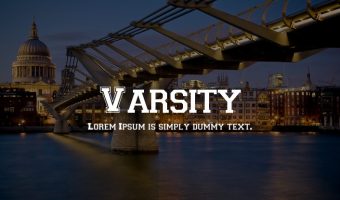 Varsity Font