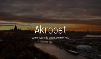 Akrobat Font