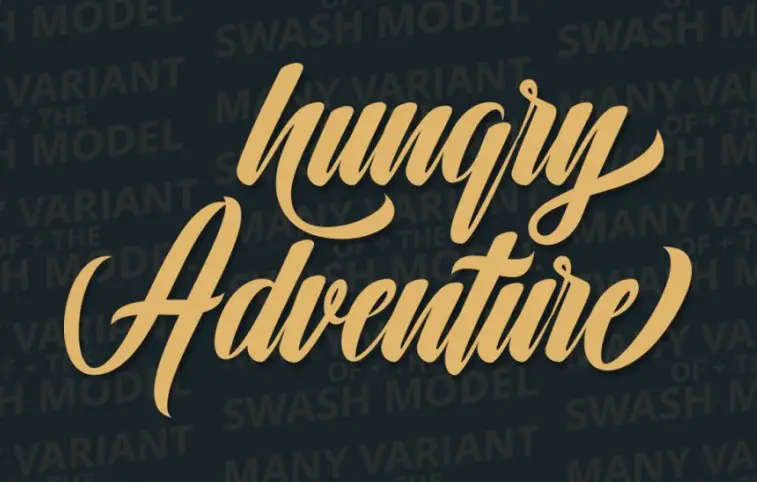 Hunting Script Font View