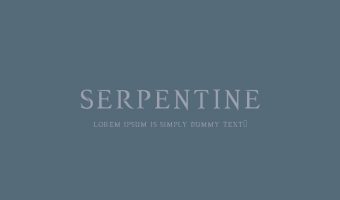 Serpentine Font