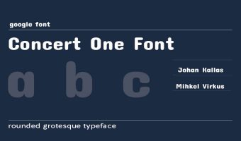 Concert One Font