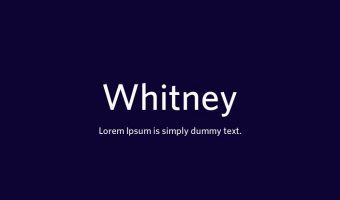 Whitney Font