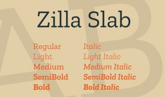 Zilla Slab Font