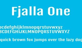 Fjalla One Font View