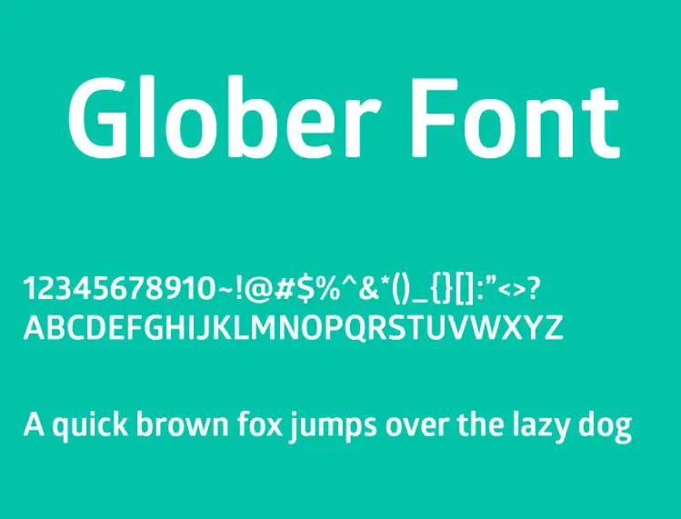 Glober Font View