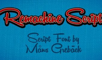 Remachine Script Font View