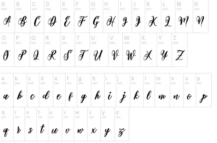 Valentine Font View