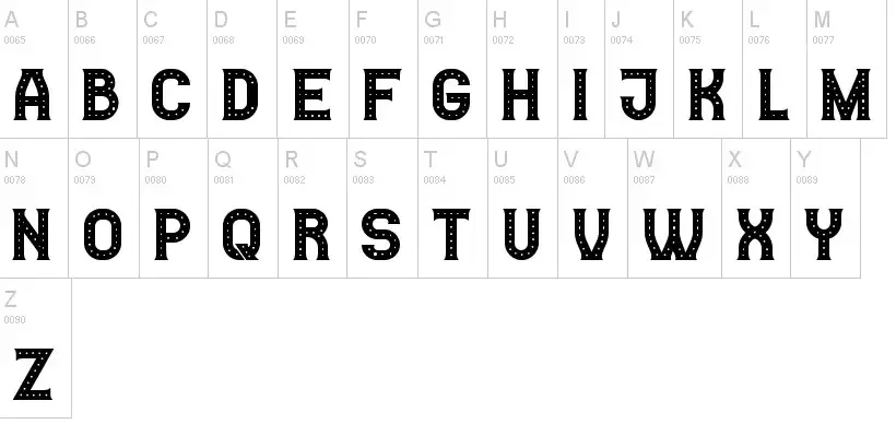 Casino Font View