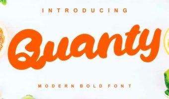 Qanty Script Bold Font View