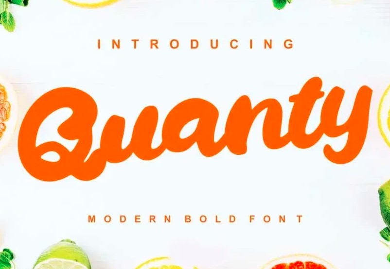 Qanty Script Bold Font View