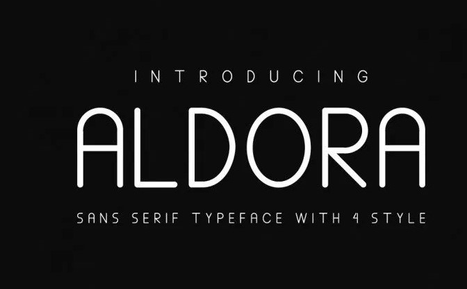 Aldora Font View