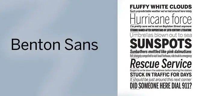 Benton Sans Font