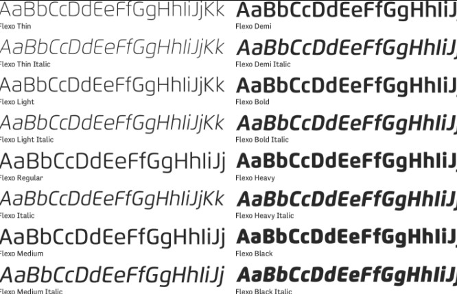 Flexo Font View