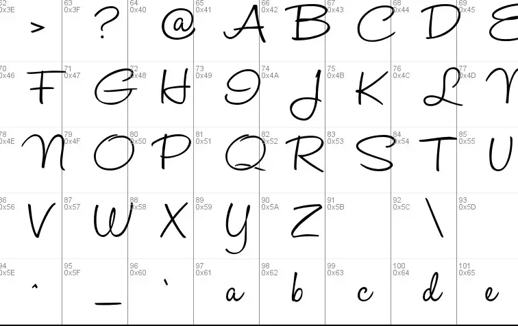 Halo handletter Signature Font View