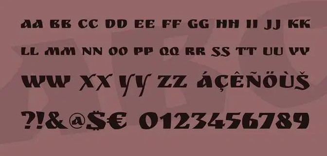 Ruslan Display Font View