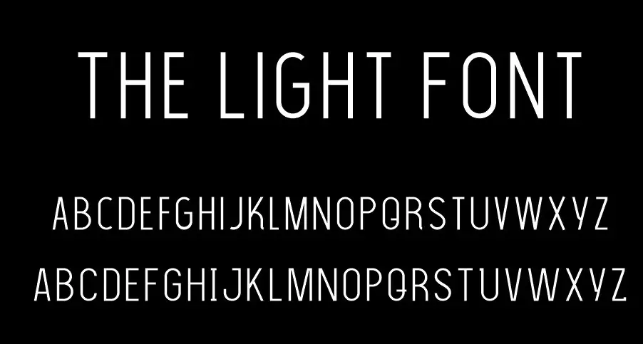 The Light Font View