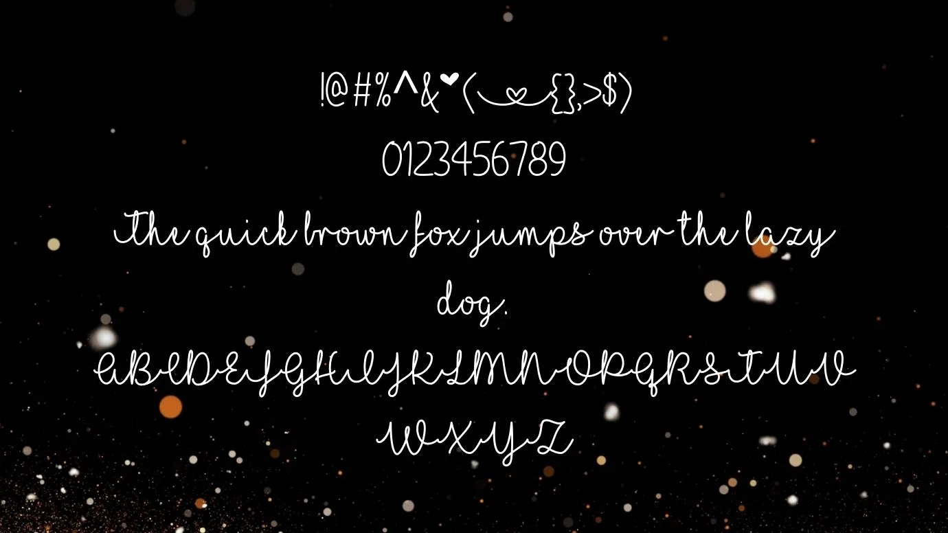 I Love Glitter Font