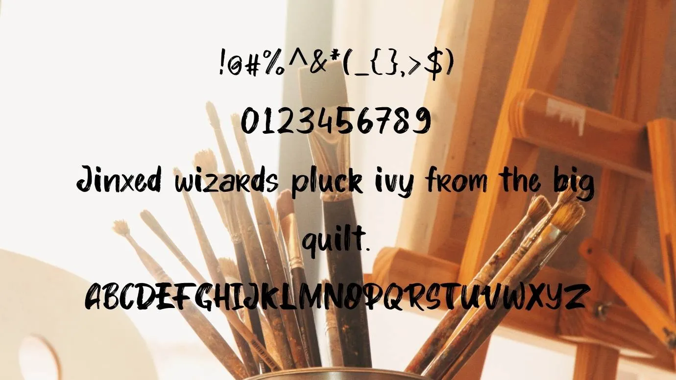 Paintbrush Font