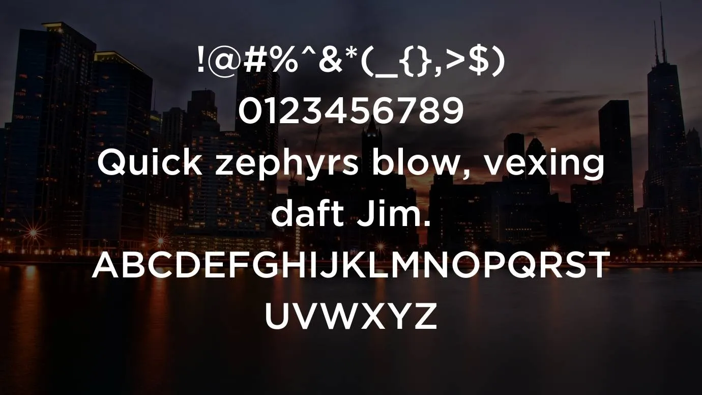 View of Gotham Medium Font