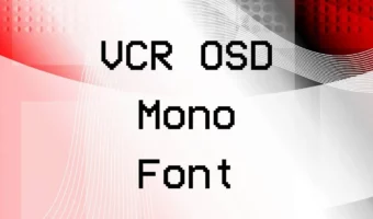 View of VCR OSD Mono Font