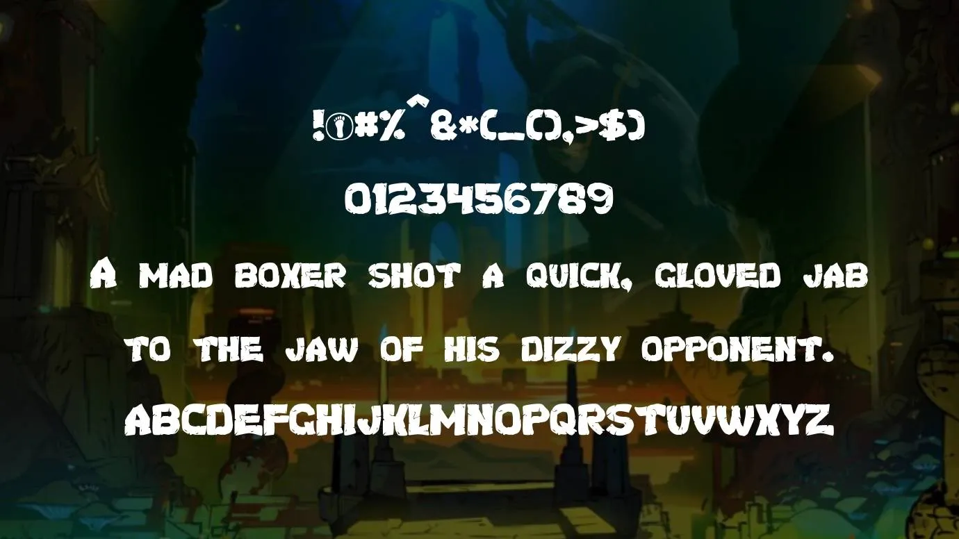 View of Ninja Turtles Font