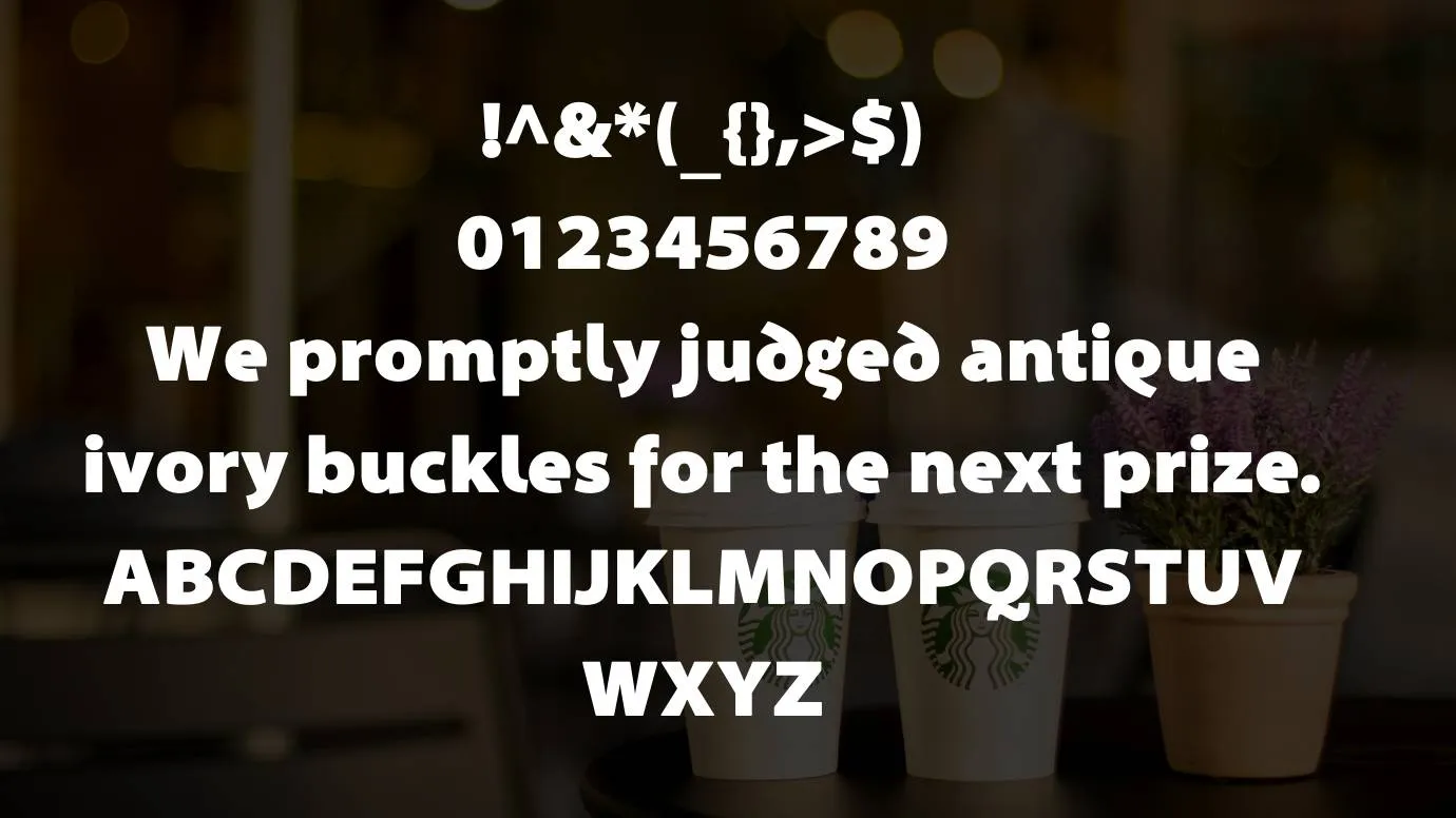 View of Starbucks Logo Font