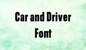 Car And Driver Font