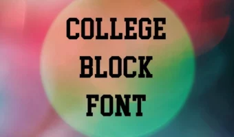 College Block Font