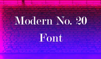 Modern No.20 Font