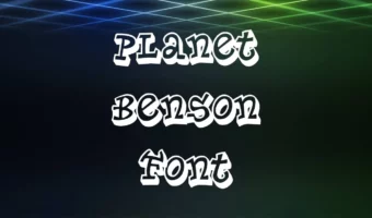 Planet Benson Font