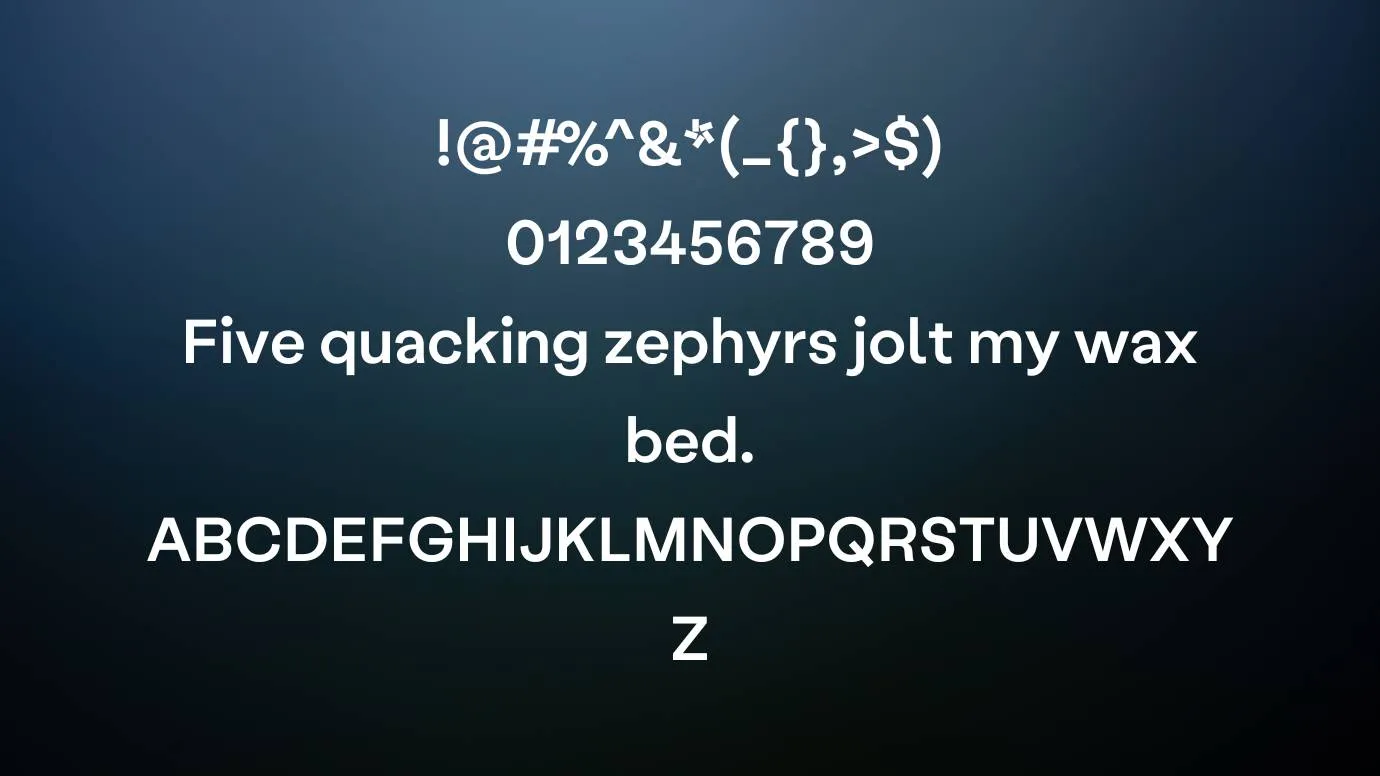 View of Labil Grotesk Font