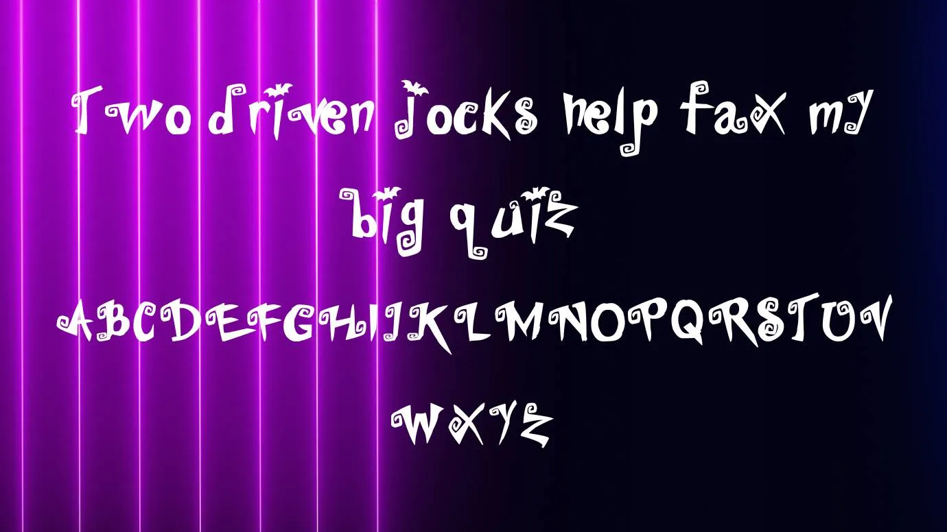 View of Vampirina Font