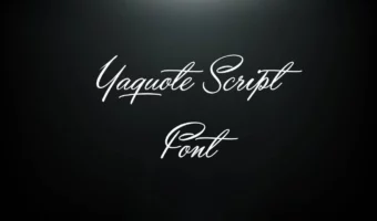 Yaquote Script Font