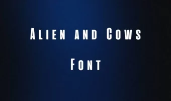 Aliens and Cows Font