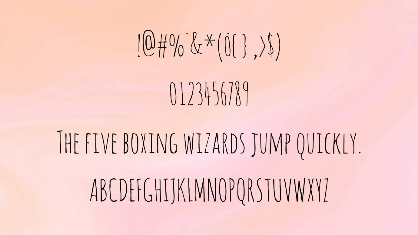 Amatic Font