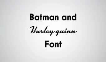 Batman and Harley Quinn Font