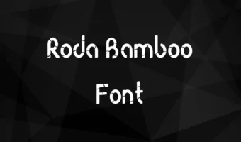 Roda Bamboo Font