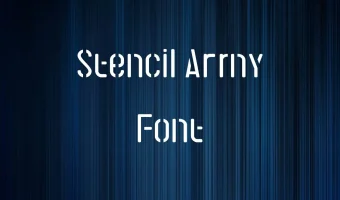 Stencil Army Font