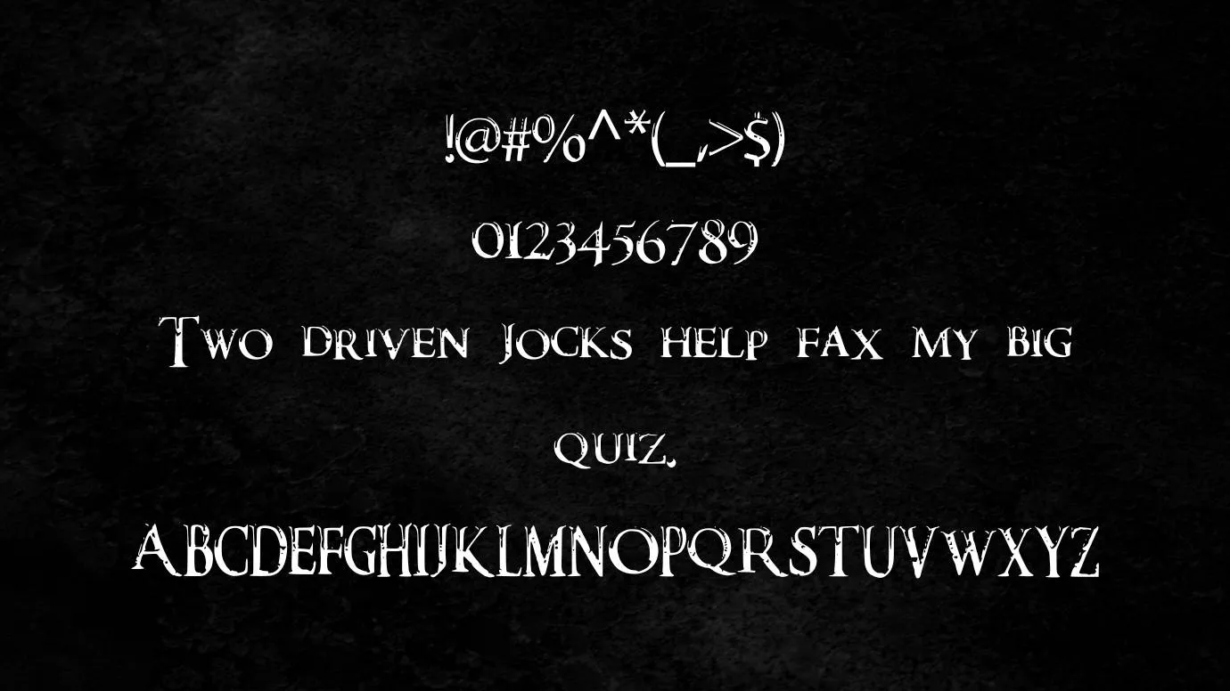 View of Darks Skyrim Font