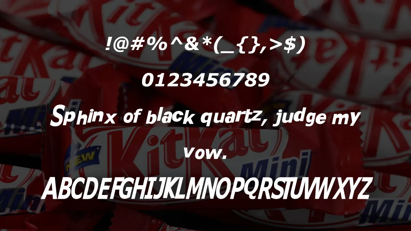 Kit Kat Font