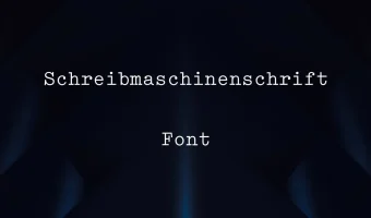 Schreibmaschinenschrift Font