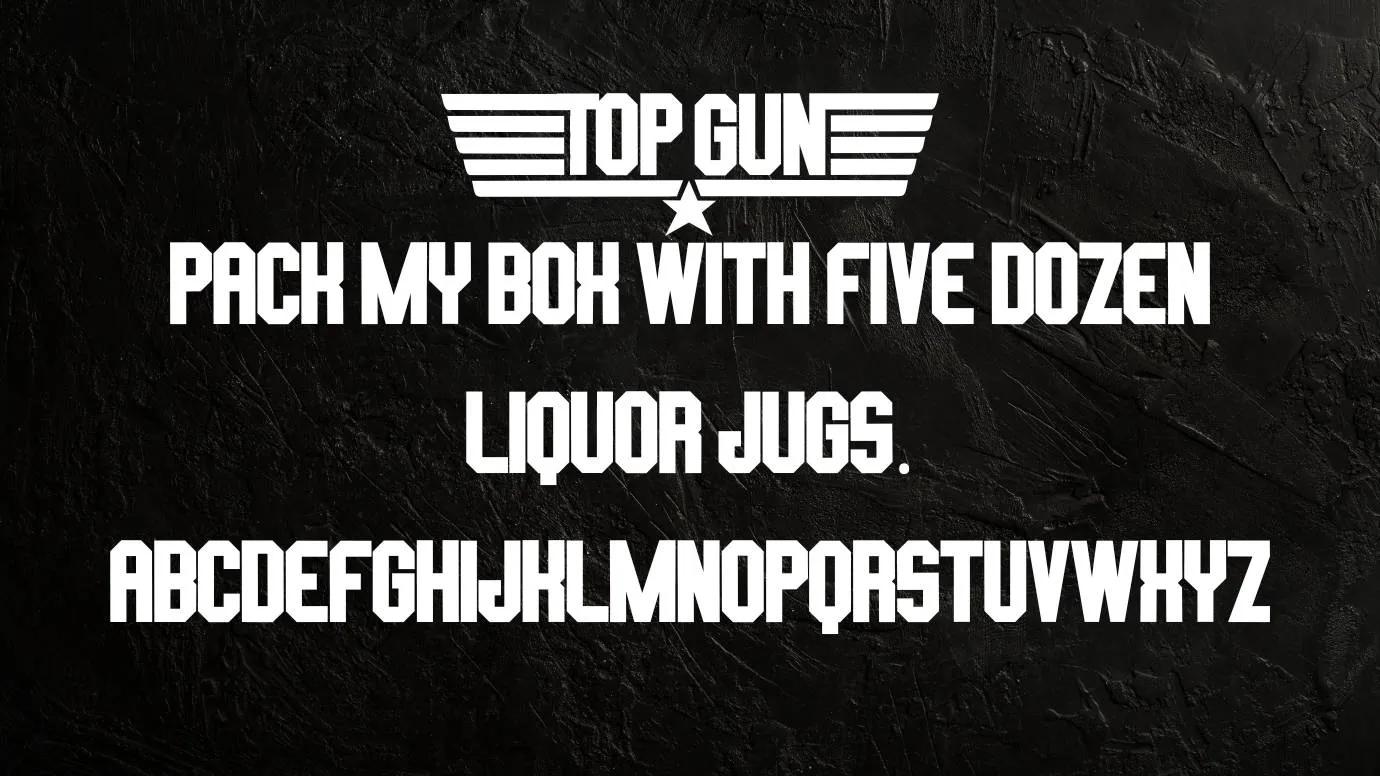 Top Gun Font