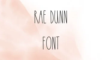 Rae Dunn Font