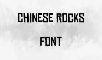 Chinese Rocks Font