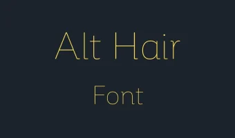 Alt Hair Font