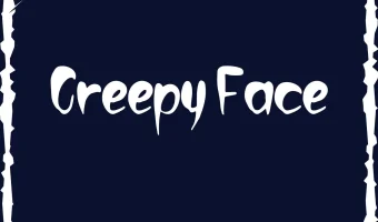 Creepy Face Font