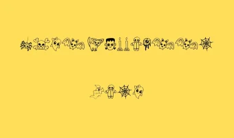 Cute Halloween Drawings Font