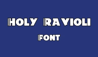 Holy Ravioli Font