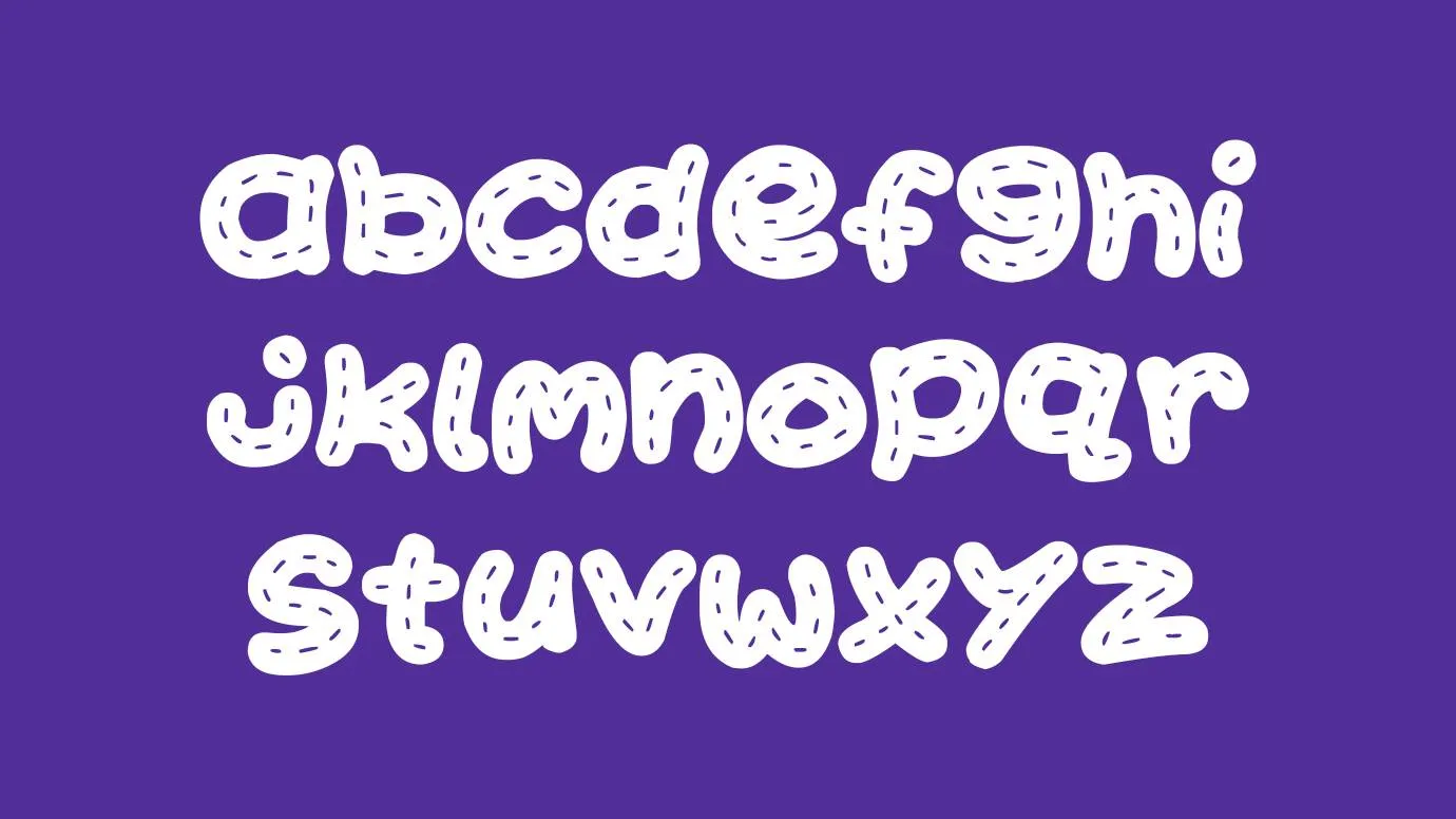 Kawaii Stitch Font