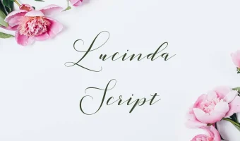 Lucinda Script font